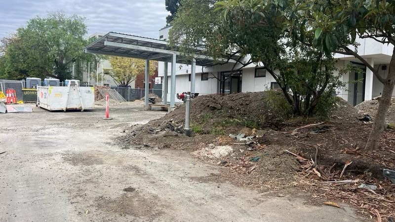 Construction works at North Fitzroy Primary 