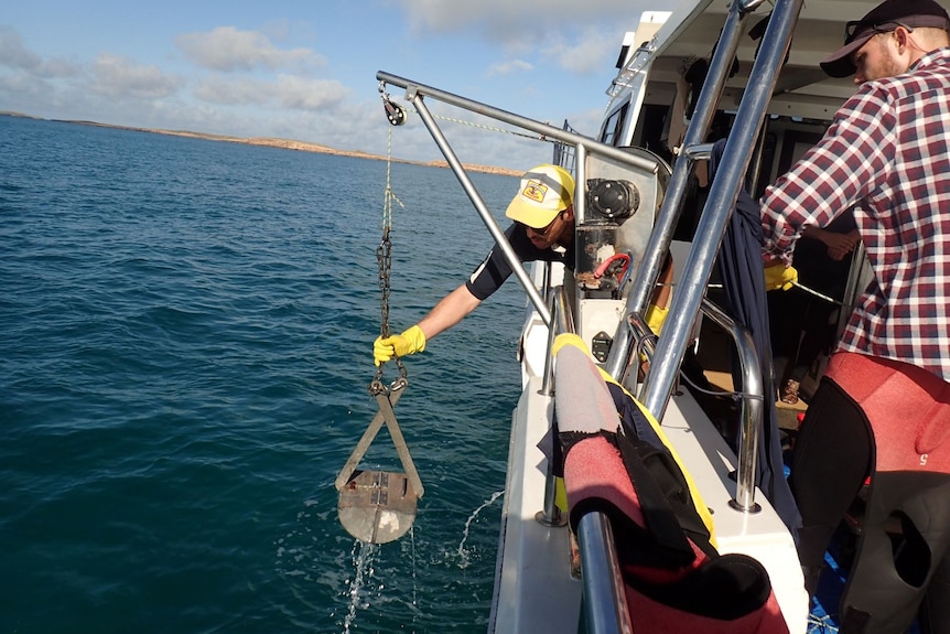 Getting samples from the sea floor