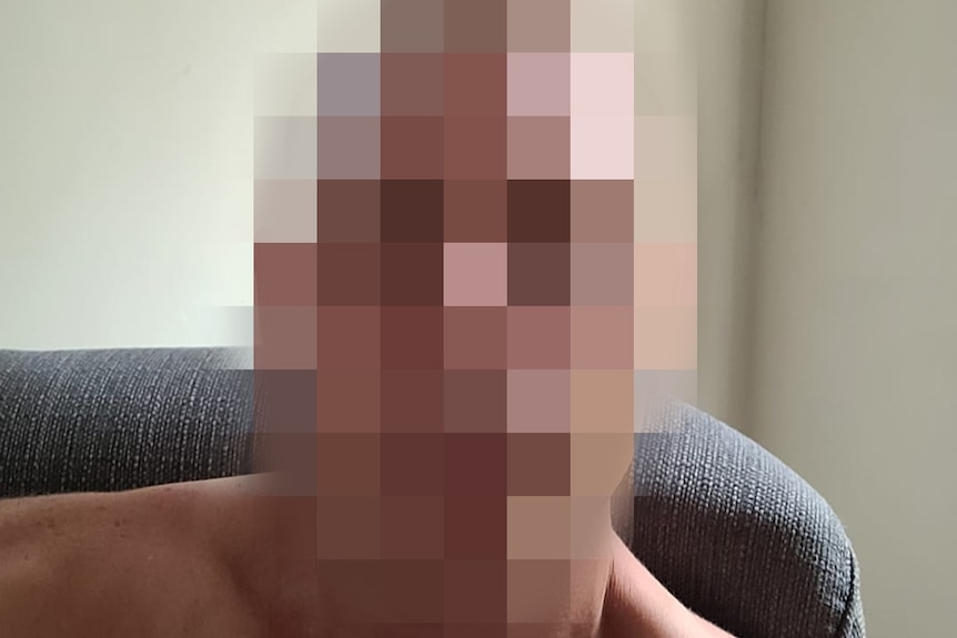 Pixelated image of a man.