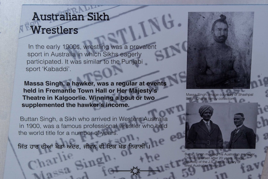 Australian Sikh Heritage trail panel