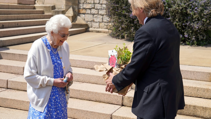 Queen Elizabeth was given a rose named after her late husband Prince Philip.