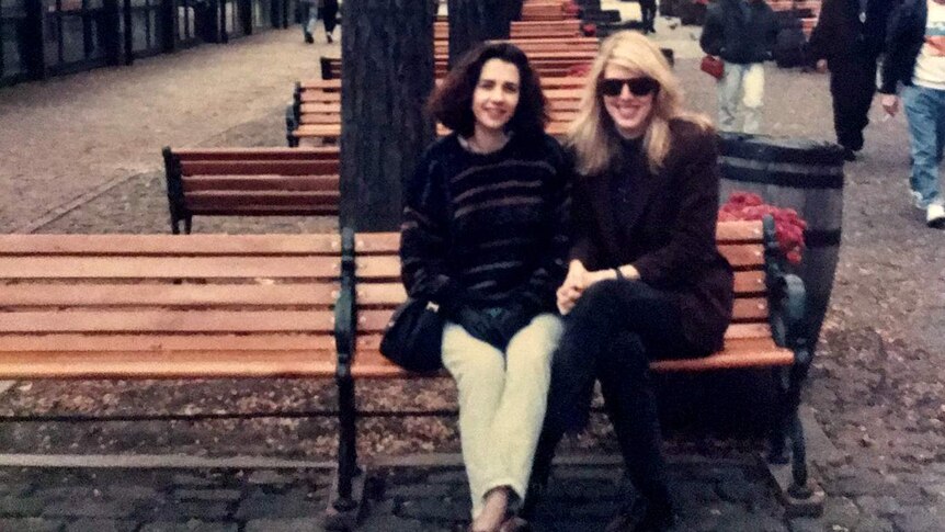 Annastacia Palaszczuk travelling in the US with friend Anne in 1992.