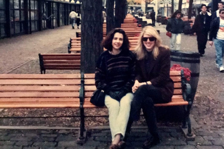 Annastacia Palaszczuk travelling in the US with friend Anne in 1992.