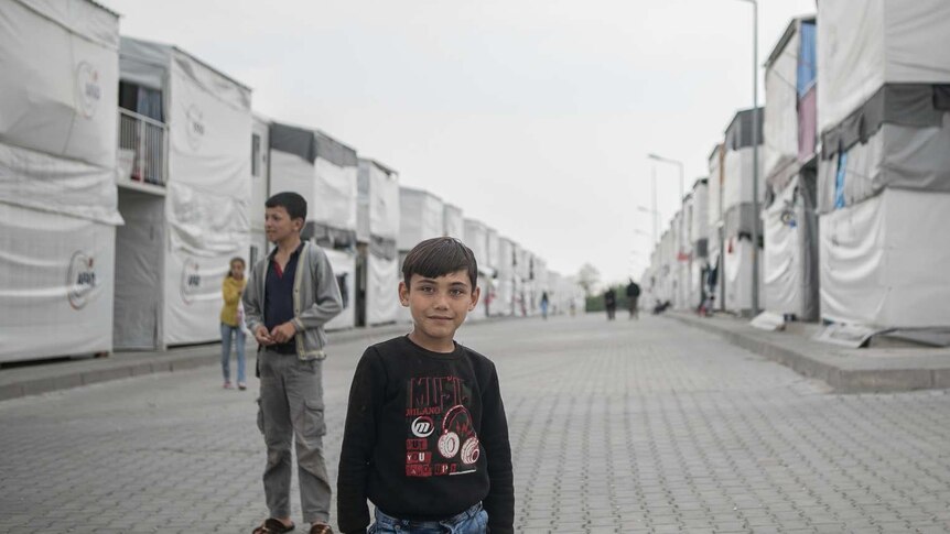 Young boys in the streets of Osmaniye camp