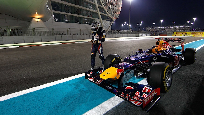 Sebastian Vettel saved one of his greatest ever drives for Abu Dhabi, coming third from the pit lanes.