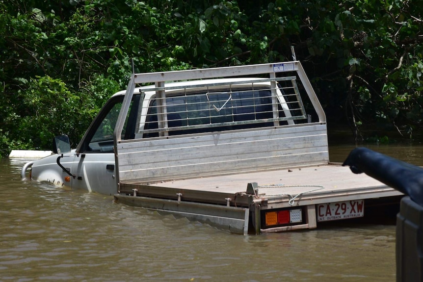 Car underwater