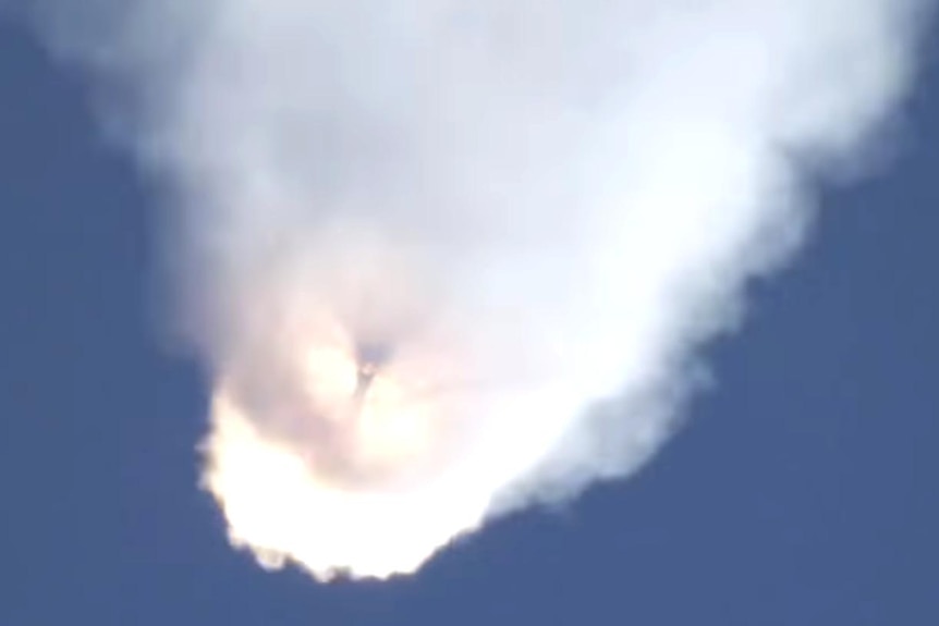 SpaceX Falcon 9 rocket explodes