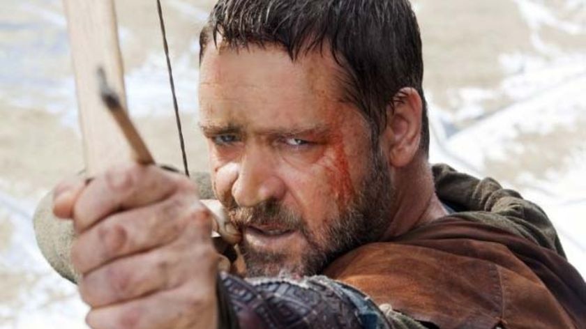 Russell Crowe stars in a scene from the movie Robin Hood