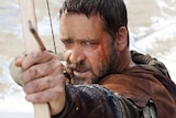 Russell Crowe stars in a scene from the movie Robin Hood