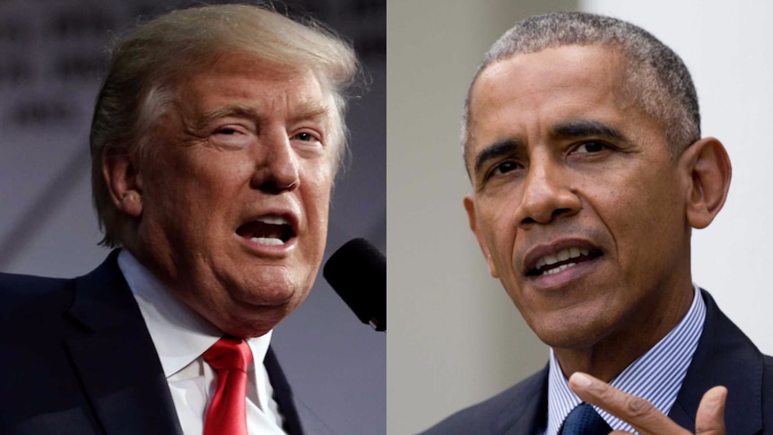 Barack Obama and Donald Trump