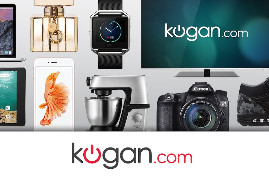 Kogan website showing range of products