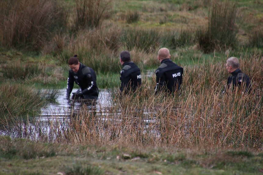 Police divers search a Nabowla property for clues about Shyanne-Lee Tatnell, July 27 2023 