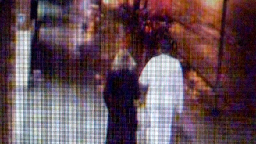 CCTV image of a man and a woman