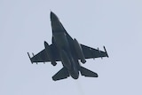 Turkish F-16 fighter jet