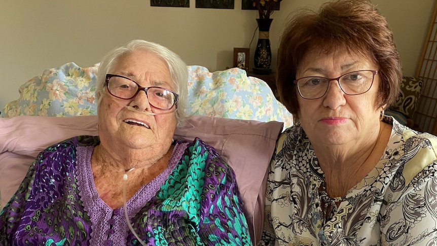 Julie Penlington (right) with her 93-year-old mother Pat Shumack.
