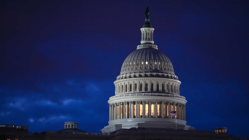  The Capitol Building is seen at dawn in Washington on April 4, 2017.