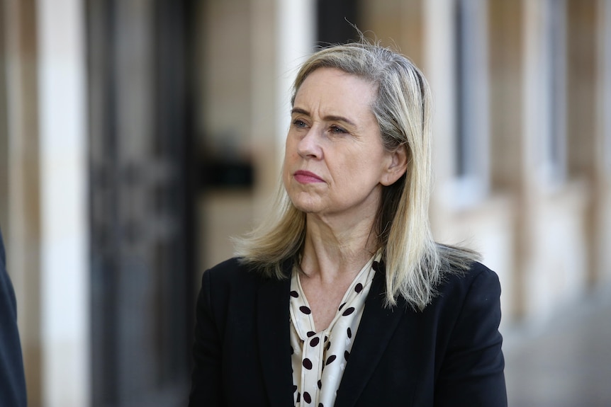 Simone McGurk pictured outside WA Parliament