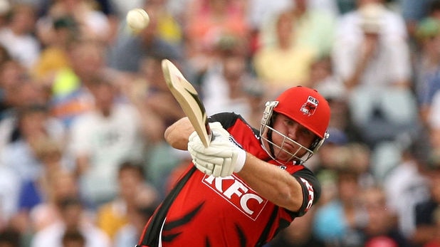 Master blaster: Mark Cosgrove's 42 off 29 was a knock built on sheer power.
