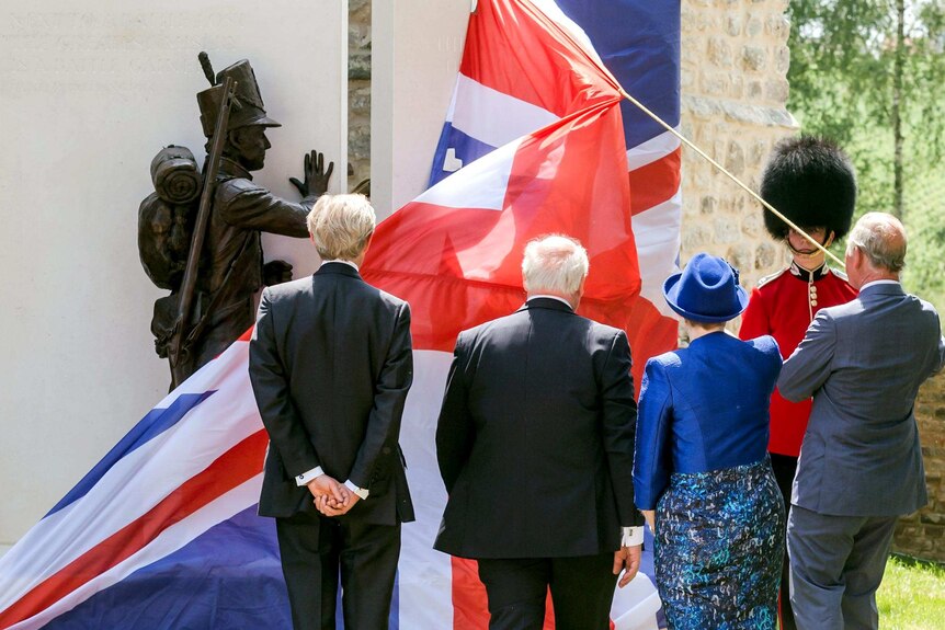 Prince Charles unveils a memorial