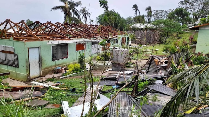 The extensive damage to Ranwadi Churches of Christ College after TC Lola
