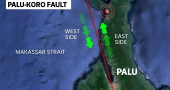 A map of Palu