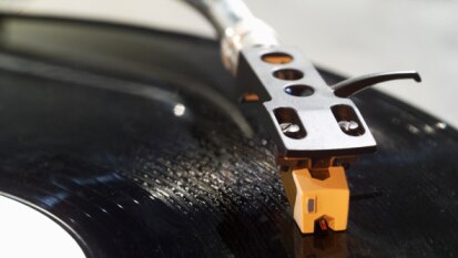 Close-up of a record player (Thinkstock: Stockbyte)