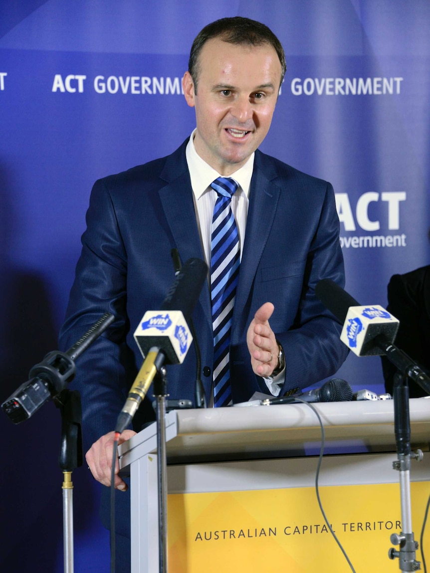 Andrew Barr is pleased the budget has passed.