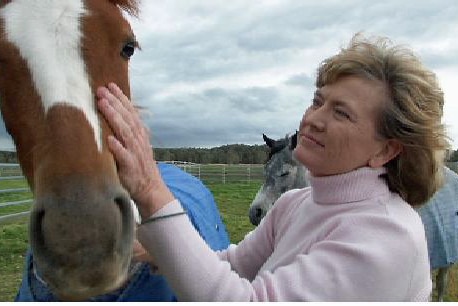 Kim-leanne King and her horse