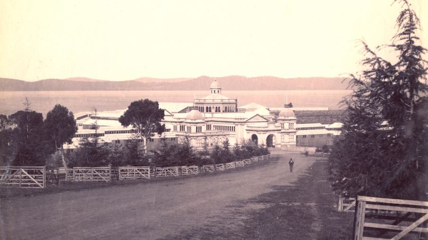 Hobart's Exhibition Building before it was demolished