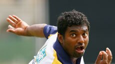 Muttiah Muralitharan at Sri Lanka nets in Melbourne