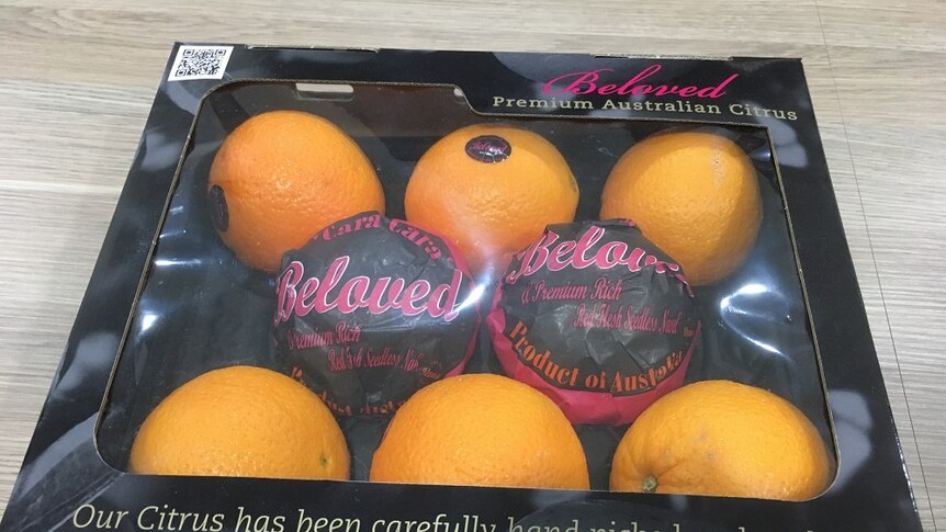 A gift box of oranges from South Australia's Riverland