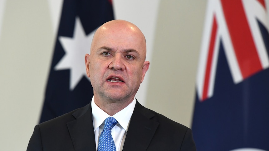 Queensland Chief Health Officer Dr John Gerrard speaks at a press conference in Brisbane