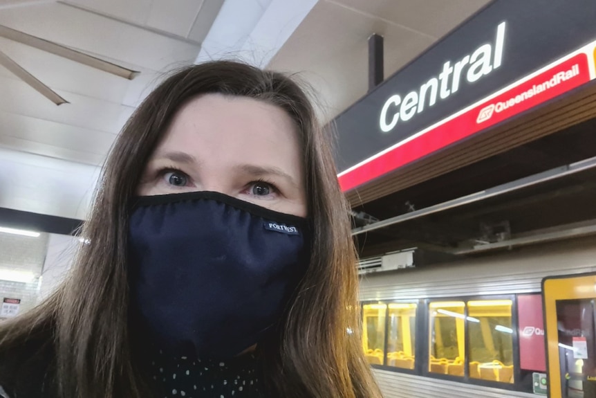 Kristie May at Central Station in Brisbane