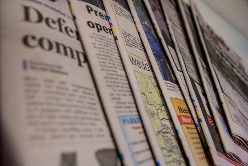 Generic image of newspapers