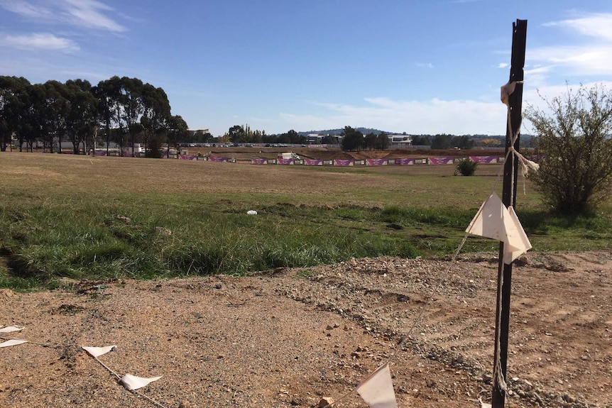 A block of land at the university.