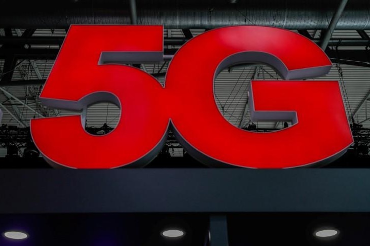 A 5G sign is seen during the Mobile World Congress in Barcelona, Spain February 28, 2018