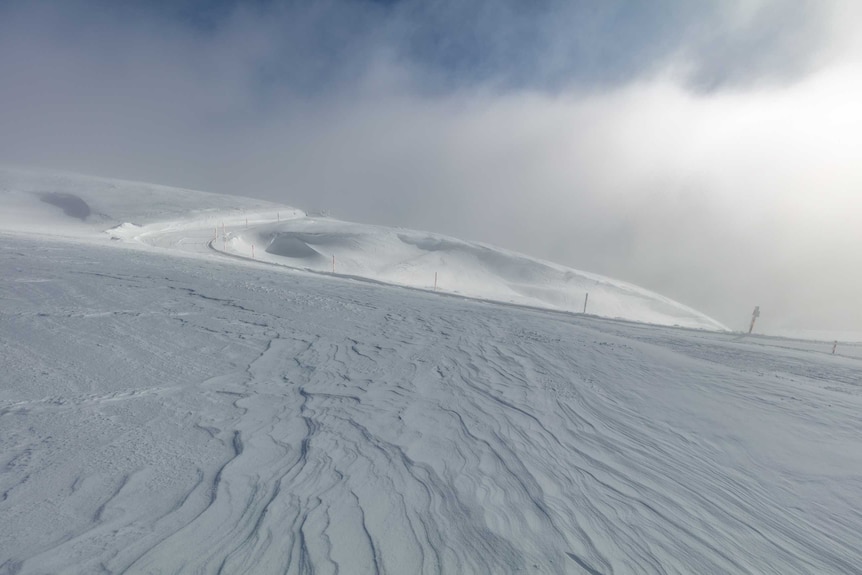Heavy snowfall at Mount Hotham prompted a warning about the risk of avalanches.
