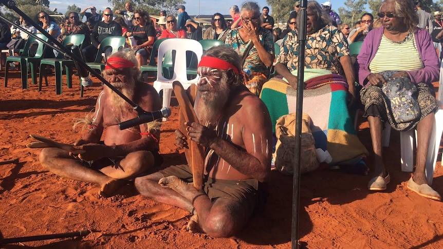 Indigenous elders at Uluru convention
