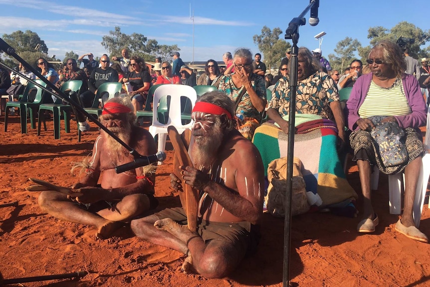 Indigenous elders at Uluru convention