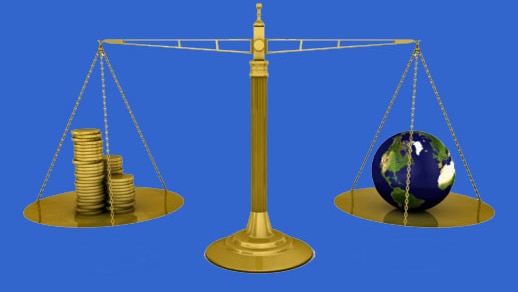 Weighing planet against profit (Thinkstock:iStockphoto)