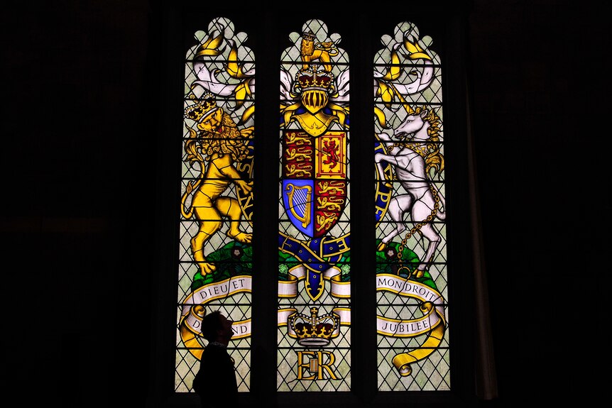 Queen honoured with stained-glass window