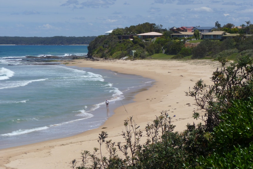 Looking along the beach at Berara on the NSW south coast.