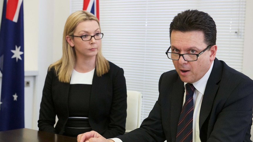 Skye Kakoschke-Moore and Nick Xenophon