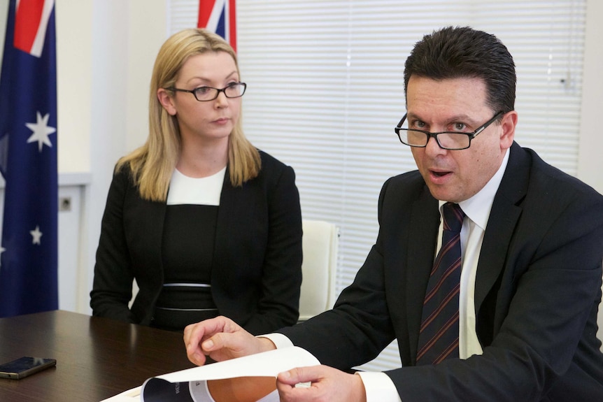 Skye Kakoschke-Moore and Nick Xenophon