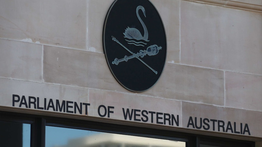 Sign saying Parliament of Western Australia