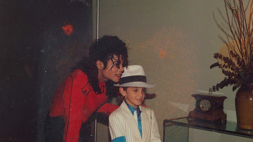 The late Michael Jackson is seen with Wade Robson