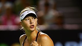 Maria Sharapova during Australian Open third round win over Tathiana Garbin