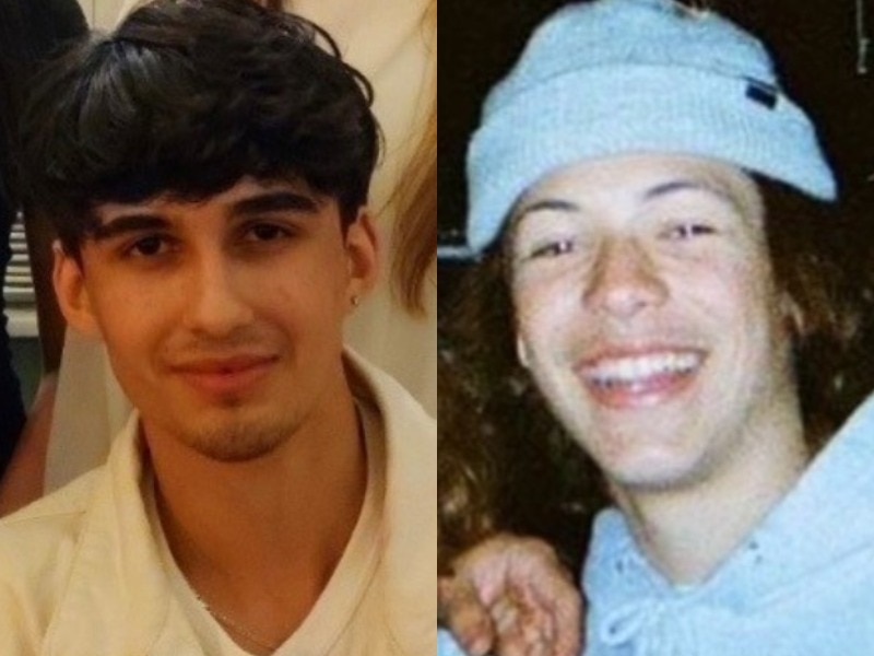 Composite image of an accused and a victim.