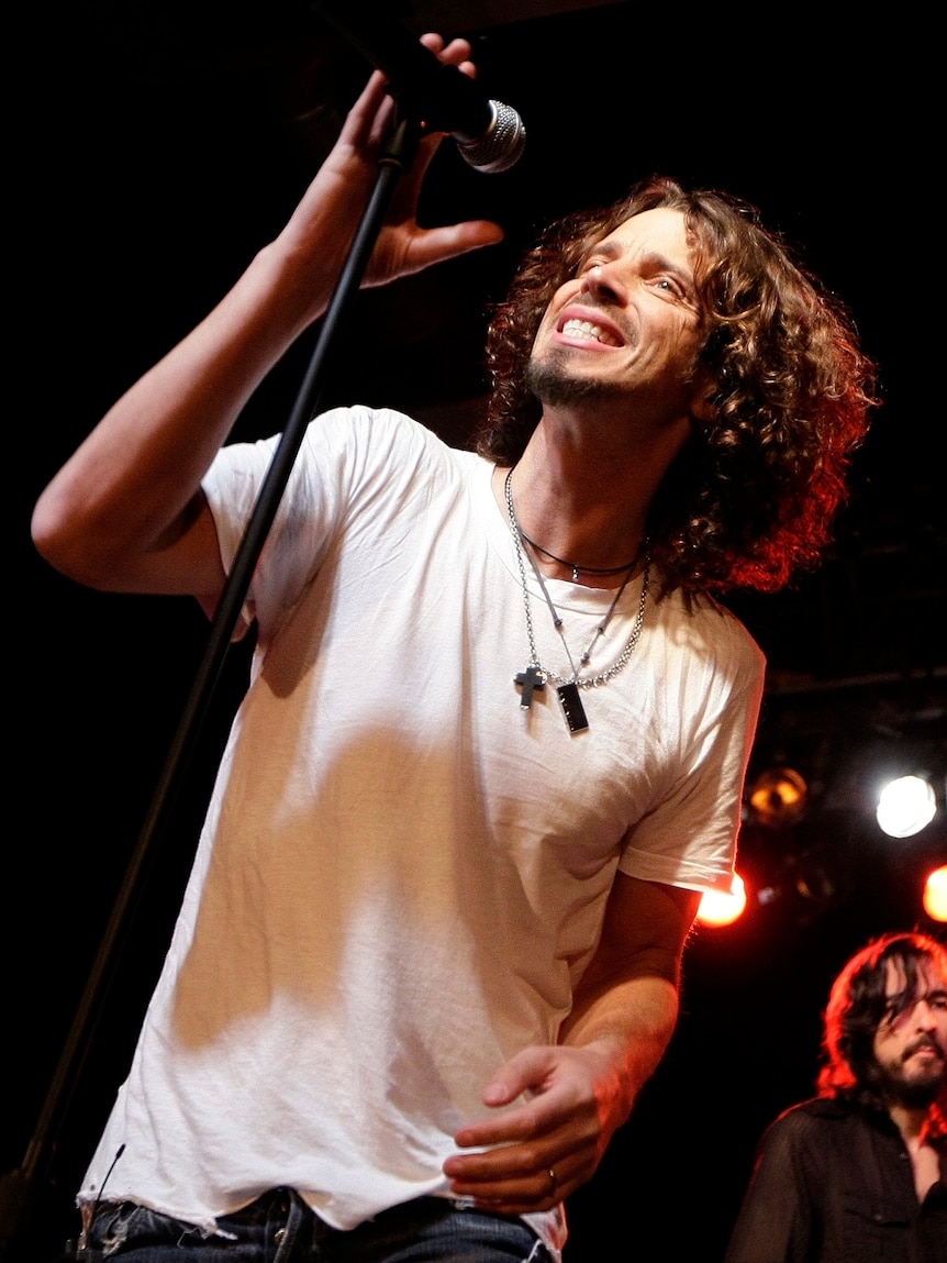 Singer Chris Cornell is performing at the Columbia Club on February 27, 2009 in Berlin, Germany.