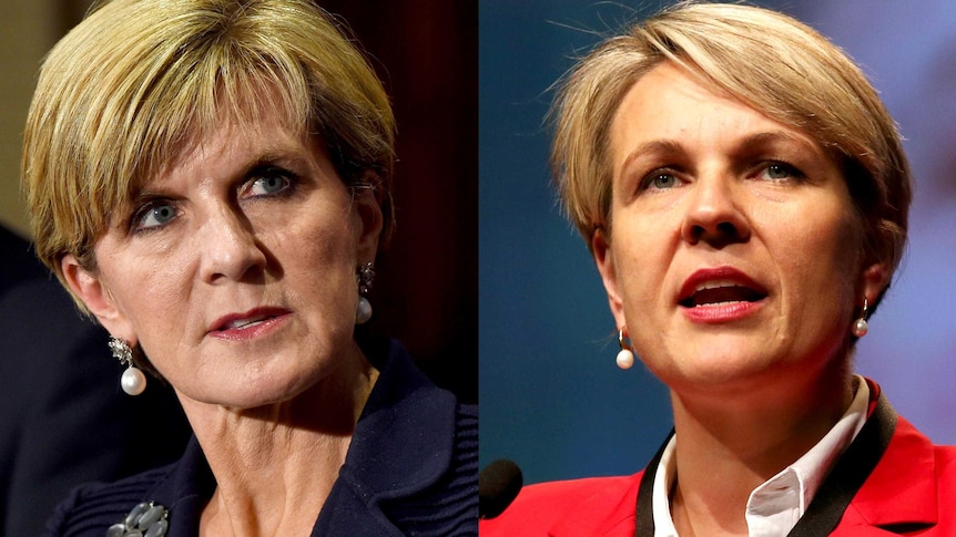 Left to right - Julie Bishop and Tanya Plibersek.